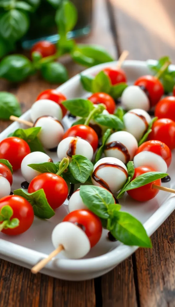 Mini Caprese Skewers