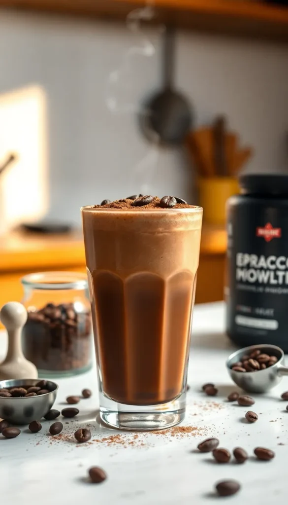 Mocha Espresso Protein Smoothie