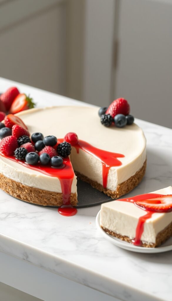 No-Bake Cheesecake with Graham Cracker Crust