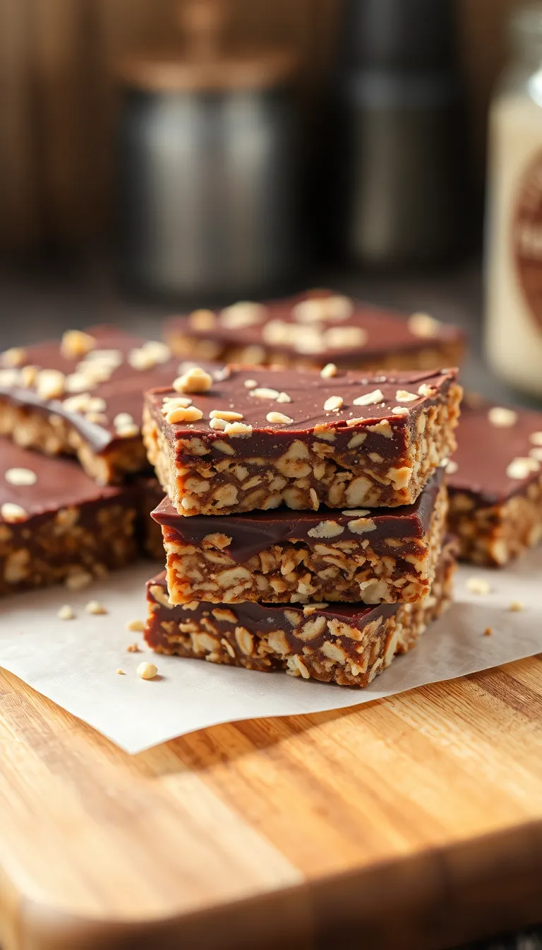No-Bake Chocolate Oat Bars