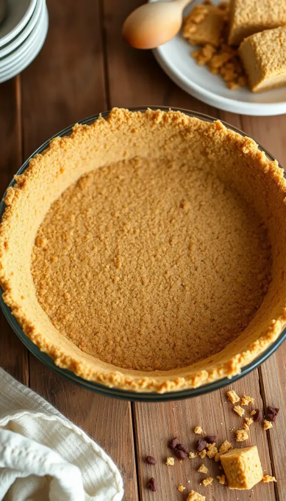 No-Bake Graham Cracker Pie Crust