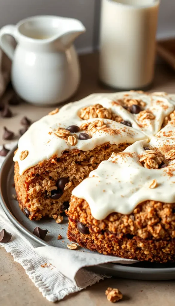 Oatmeal Chocolate Chip Cookie Cake