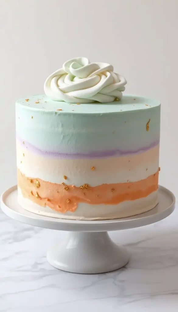 Pastel Watercolor Cake