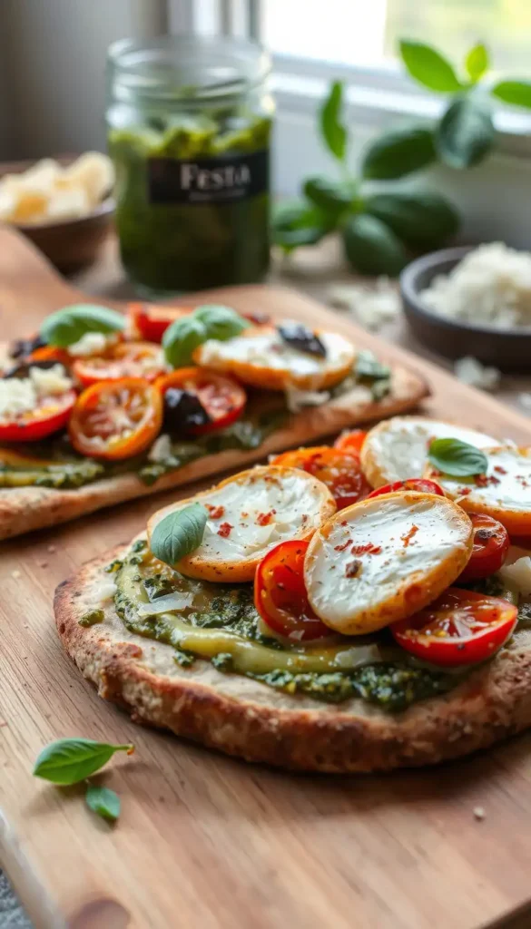 Pesto Chicken Flatbread