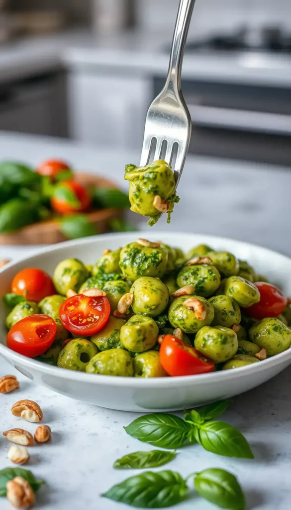 Pesto Gnocchi — Fresh, Vibrant, and Full of Flavor