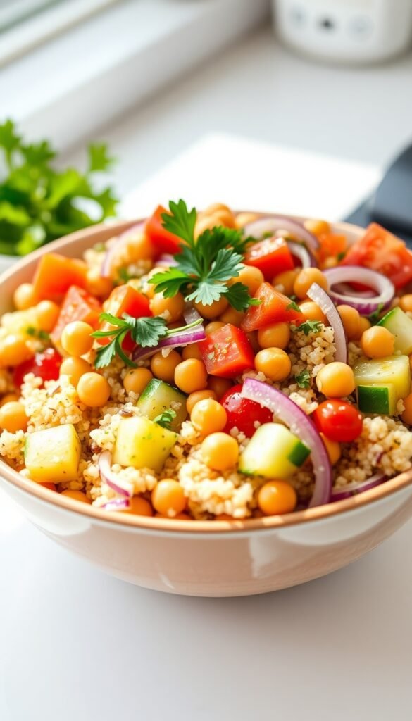 Quinoa Chickpea Salad
