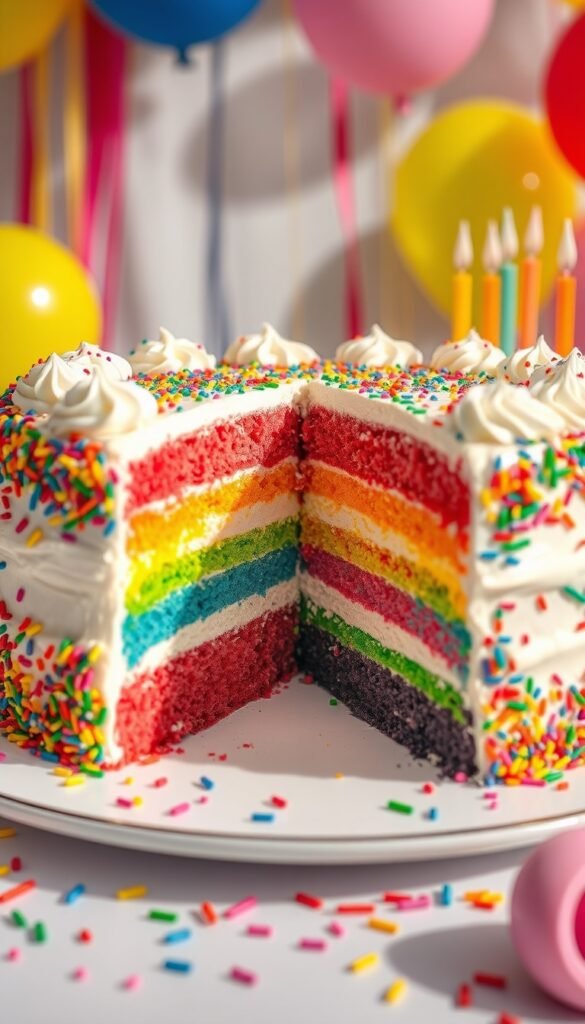 Rainbow Layer Cake
