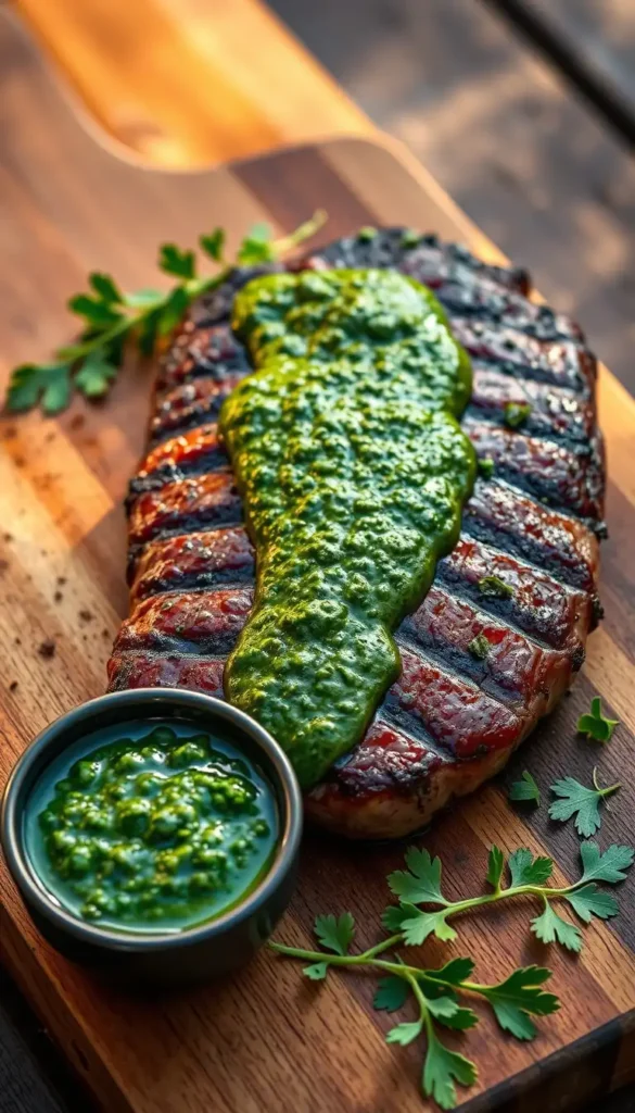 Ribeye Steak with Chimichurri Sauce