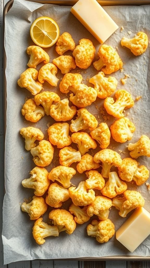 Roasted Cauliflower with Parmesan and Lemon