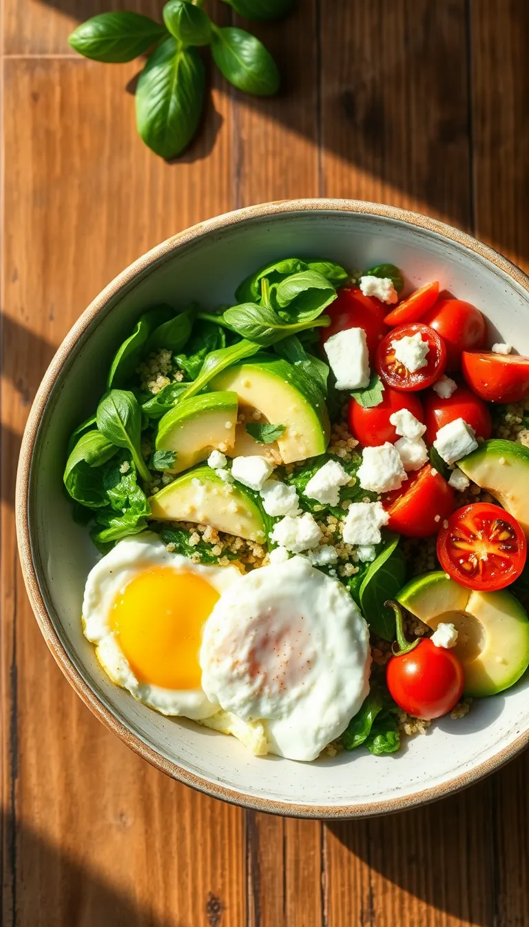 Savory Breakfast Bowl with Eggs and Veggies