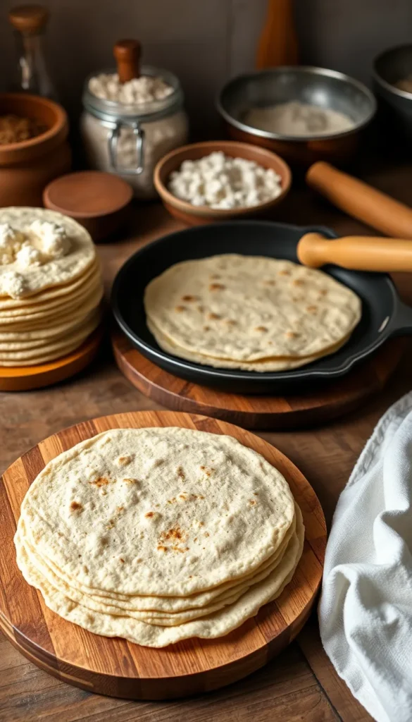 Simple Flour Tortillas