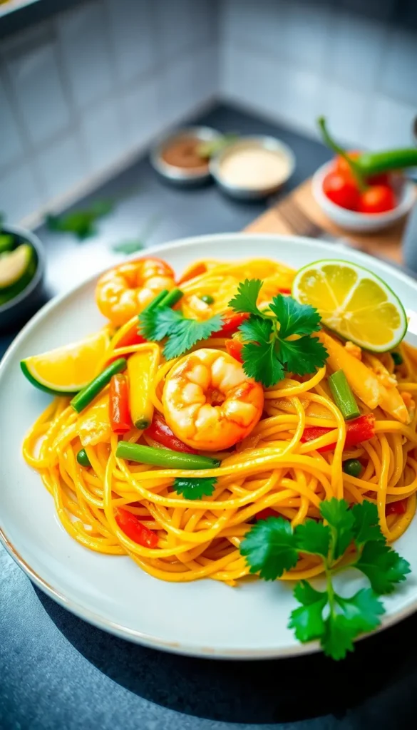 Singapore Noodles (Curry Stir-Fried Vermicelli)
