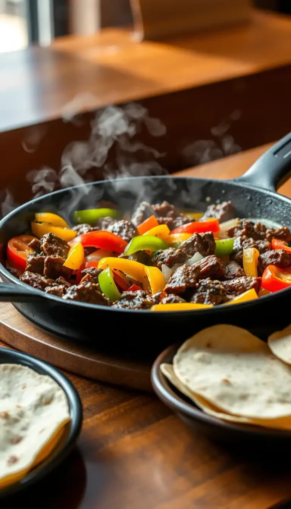 Skirt Steak Fajitas