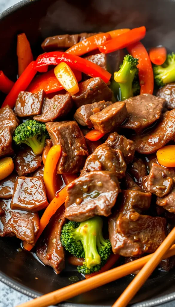 Skirt Steak Stir-Fry with Vegetables
