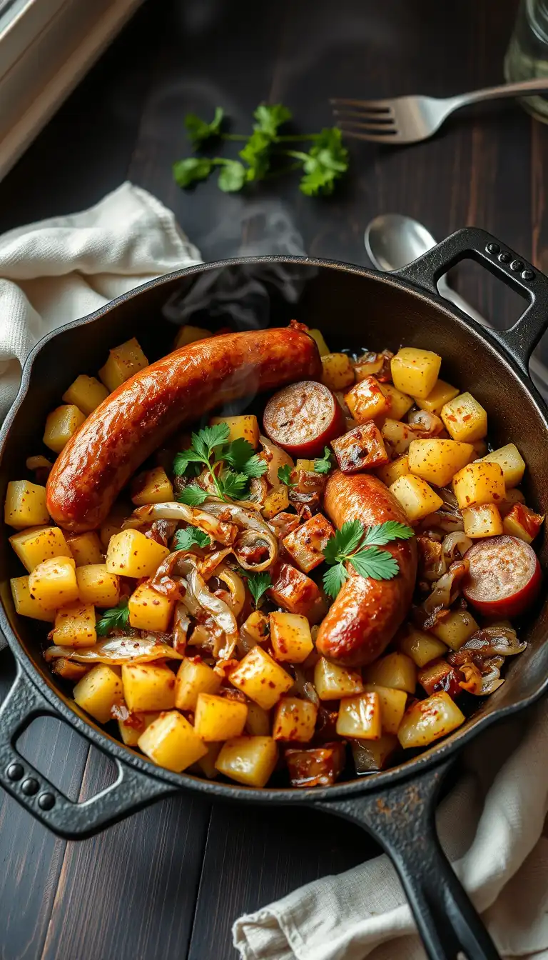 Smoked Sausage and Potatoes Skillet