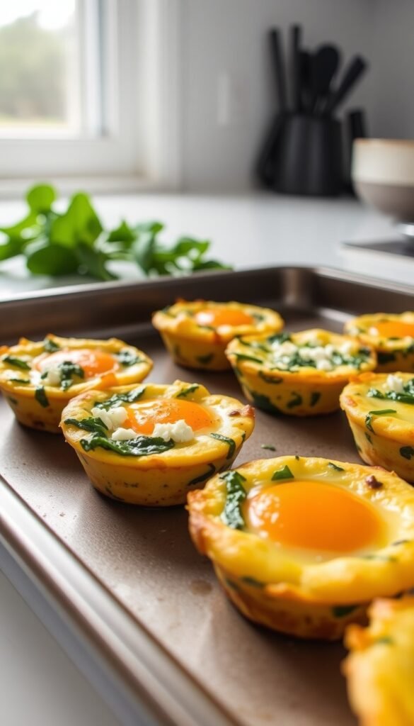 Spinach and Feta Egg Muffins