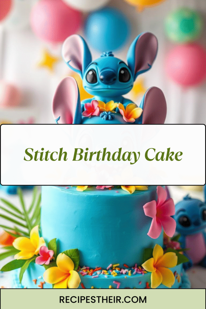 Stitch Birthday Cake