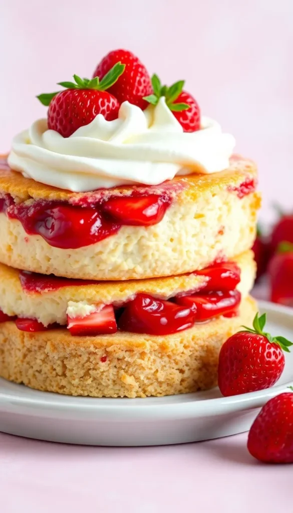 Strawberry Cheesecake Layer Cake