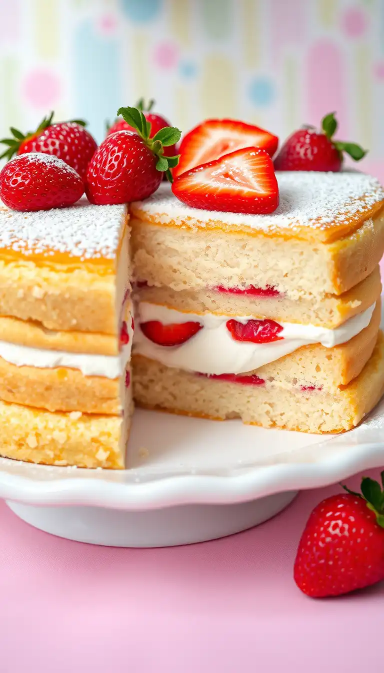 Strawberry Shortcake Layer Cake
