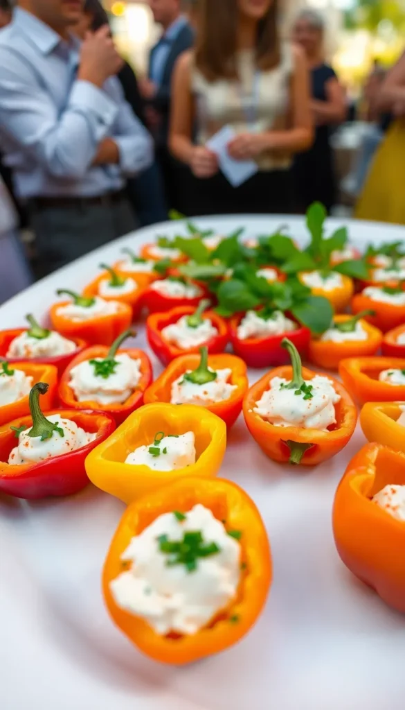 Stuffed Mini Peppers – A Colorful Party Appetizer