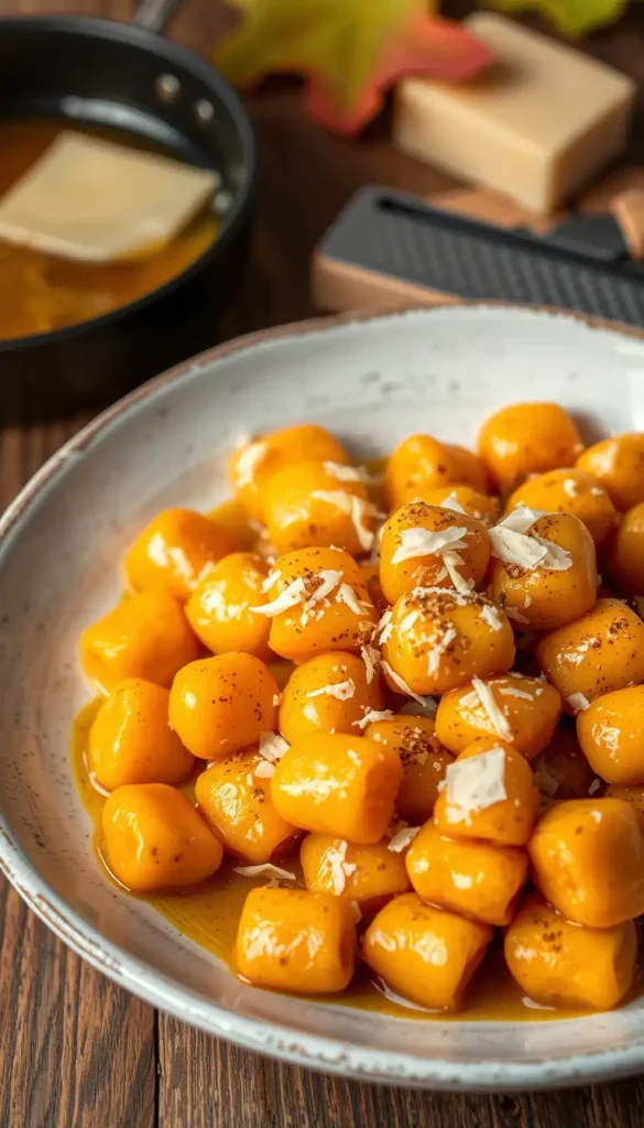Sweet Potato Gnocchi with Brown Butter and Parmesan