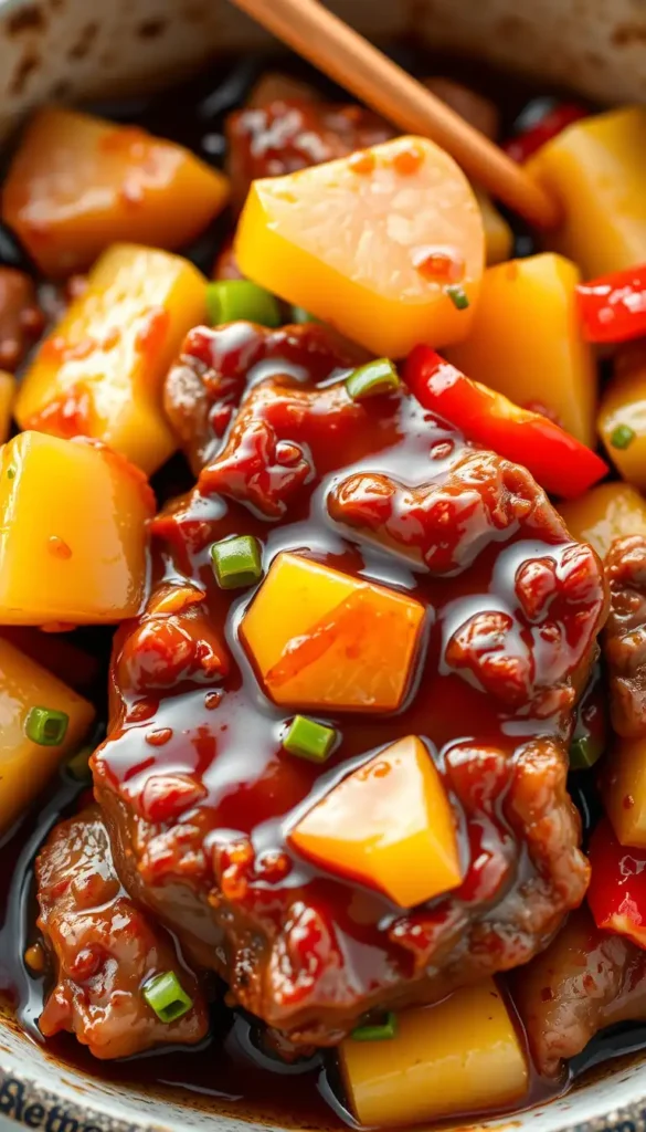 Teriyaki Steak Stir Fry with Pineapple