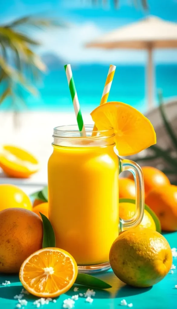 Tropical Orange Mango Smoothie