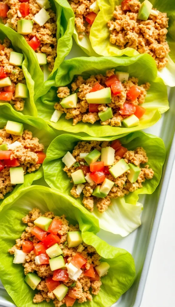 Turkey Taco Lettuce Wraps