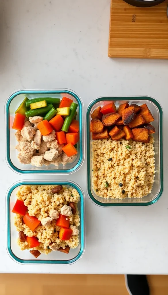 Turkey and Veggie Meal Prep Bowls