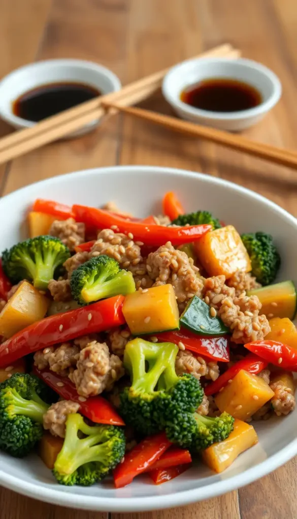 Turkey and Veggie Stir-Fry