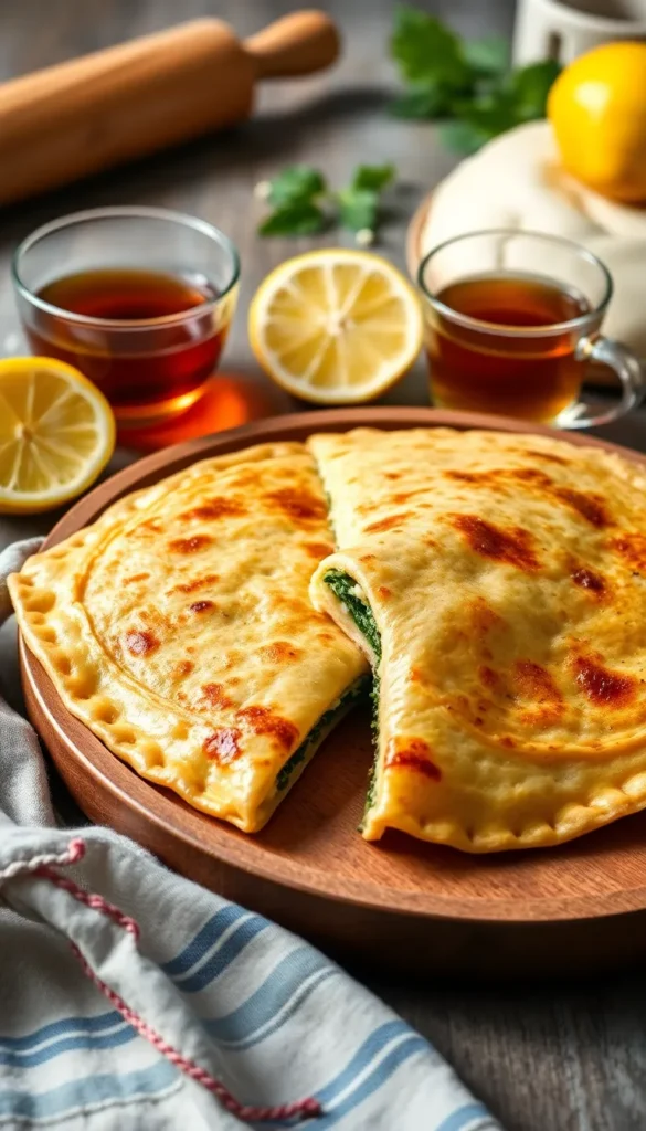 Turkish Gözleme (Stuffed Flatbread)