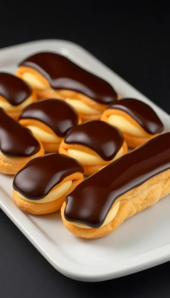 Vanilla Pudding Ăclairs