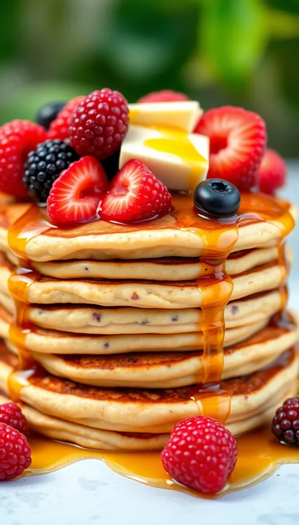 Vegan Cream Cheese Pancakes