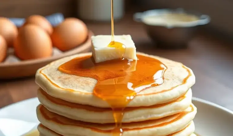 🥞 Easy Pancake Recipe 3 Ingredients (Fluffy, Fast & Foolproof!)
