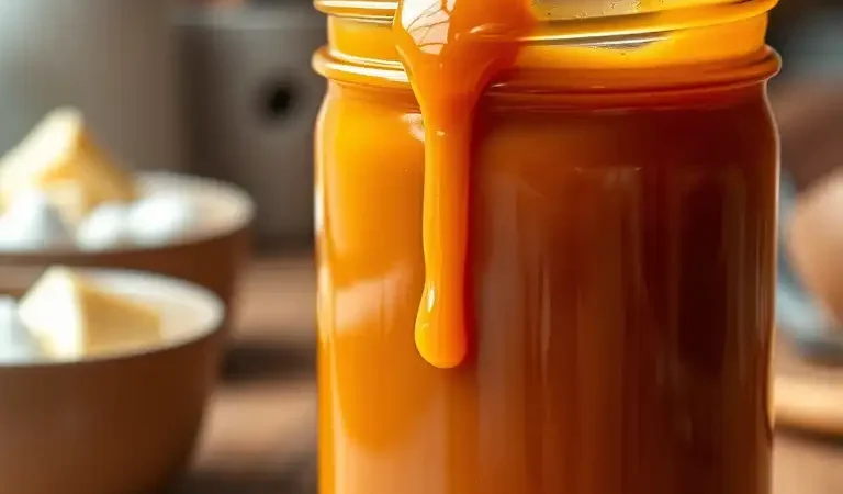 Homemade Caramel Sauce Recipe – Rich, Buttery, and Easy to Make