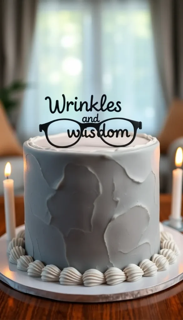 âWrinkles and Wisdomâ Cake