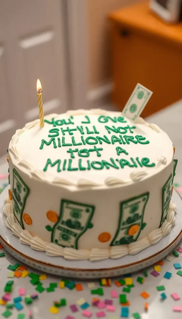 âYouâre Still Not a Millionaireâ Cake.webp