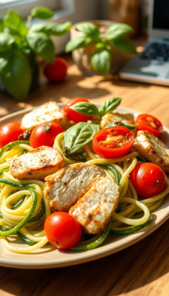 Zucchini Noodles with Pesto