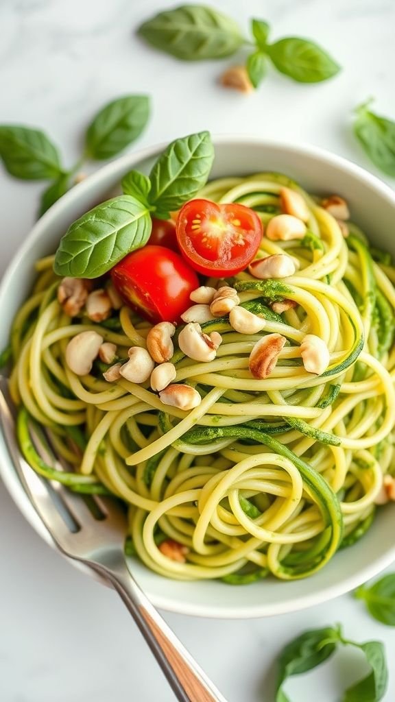 Zucchini Noodles with Pesto