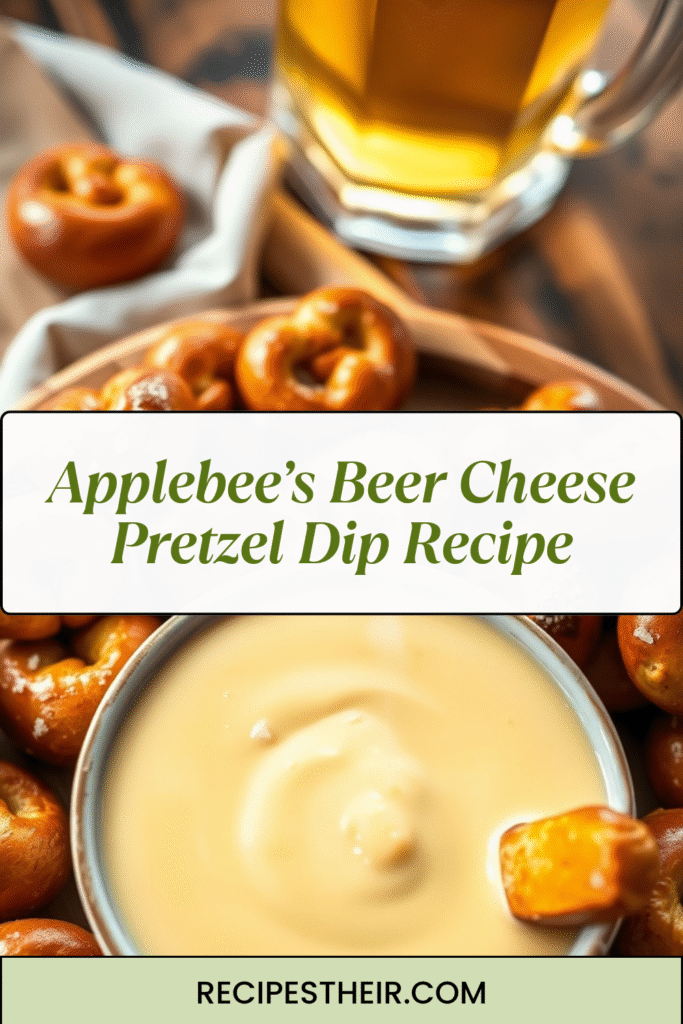 Applebee’s Beer Cheese Pretzel Dip Recipe