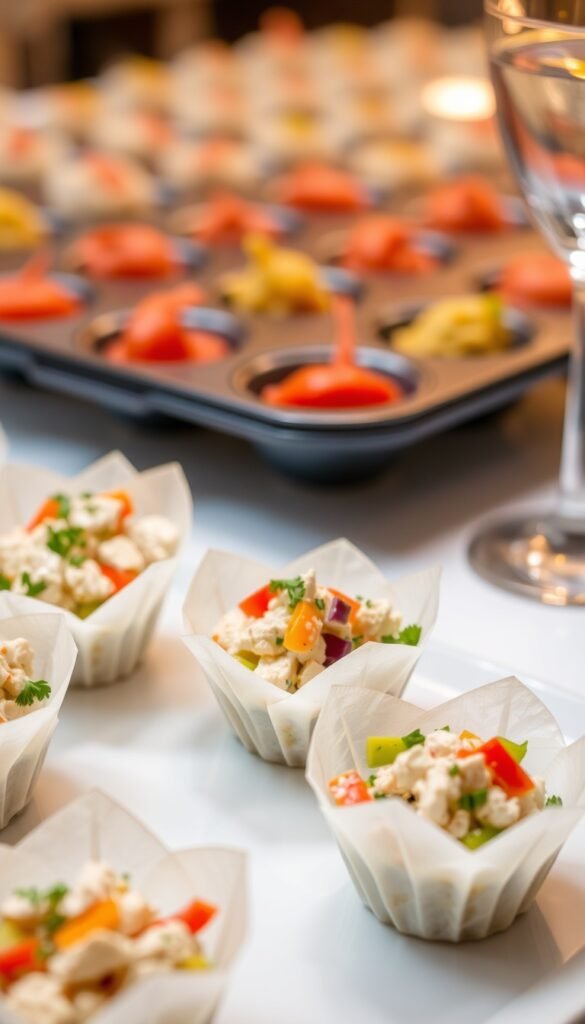 Baked Rice Paper Veggie Cups