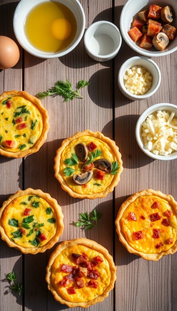 Basic Ingredients for Mini Quiche Recipes