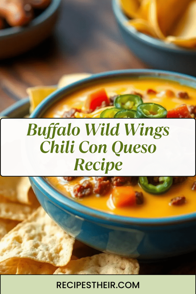 Buffalo Wild Wings Chili Con Queso Recipe