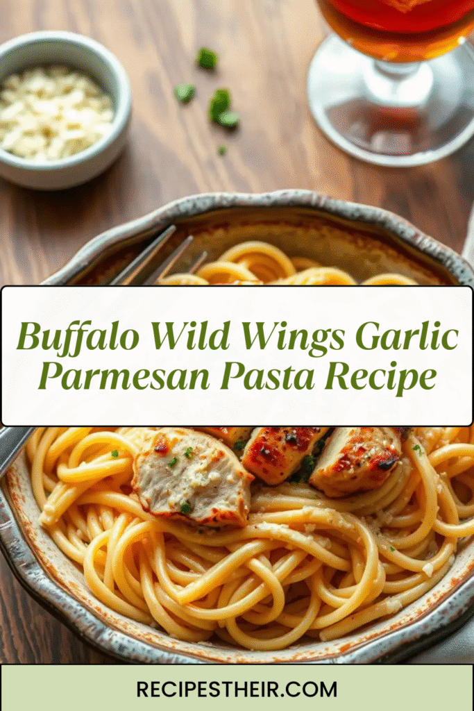 Buffalo Wild Wings Garlic Parmesan Pasta Recipe
