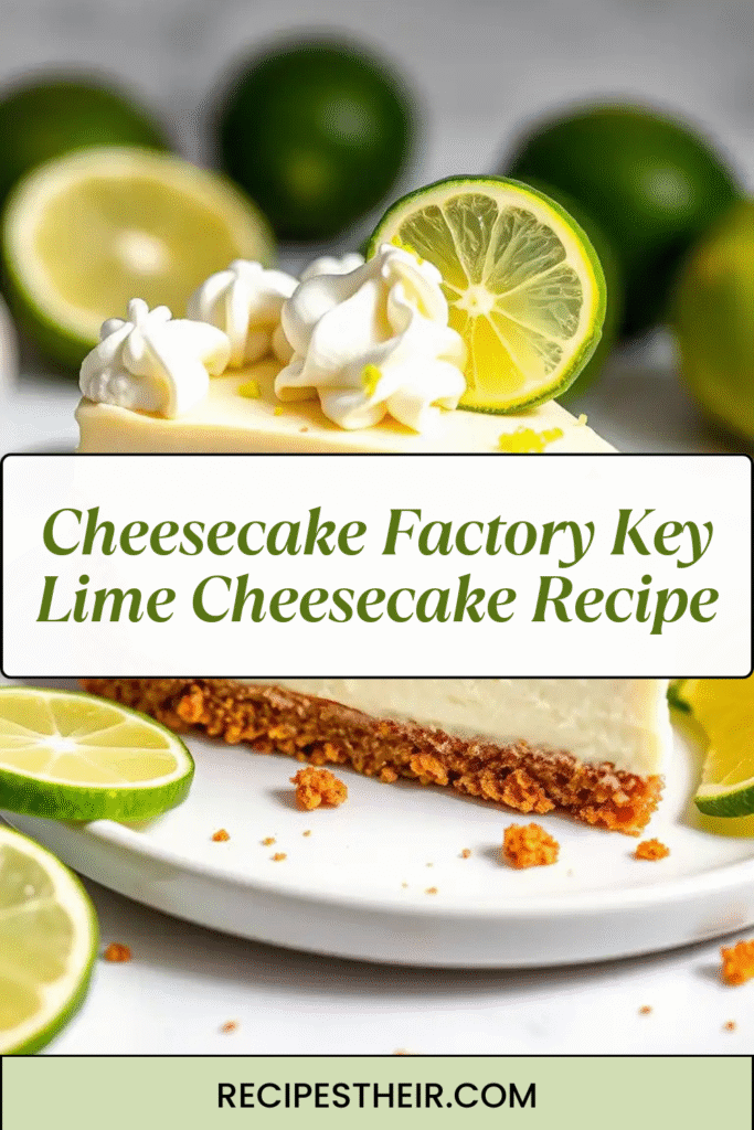 Cheesecake Factory Key Lime Cheesecake Recipe