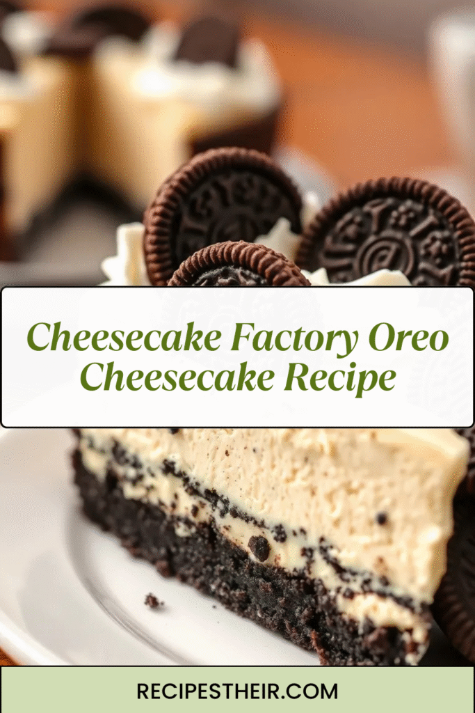 Cheesecake Factory Oreo Cheesecake Recipe