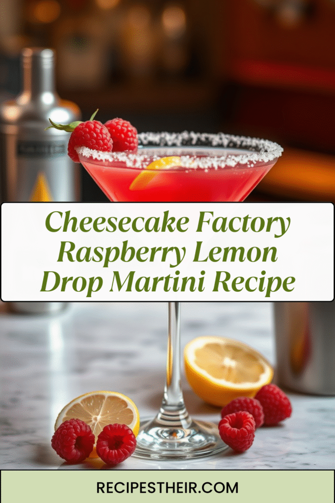 Cheesecake Factory Raspberry Lemon Drop Martini Recipe