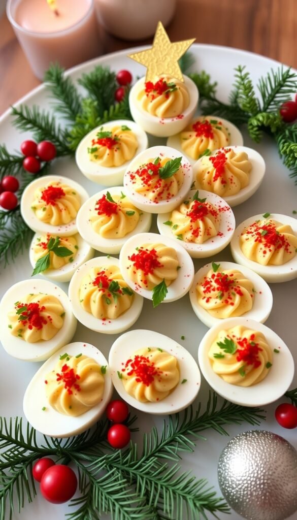 Christmas Deviled Eggs