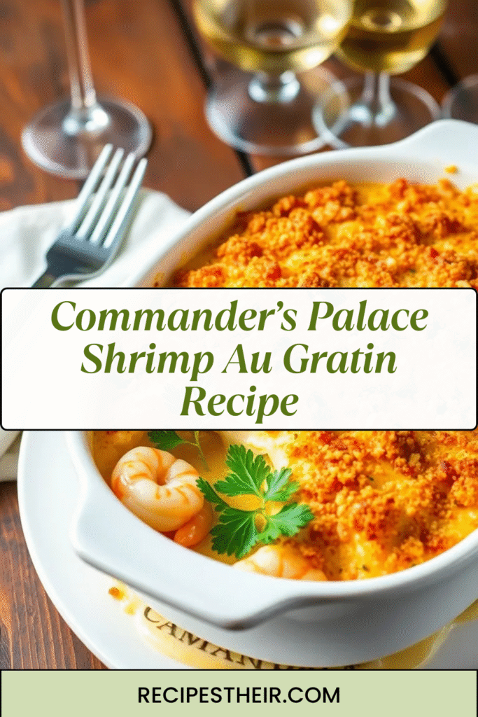 Commander’s Palace Shrimp Au Gratin Recipe