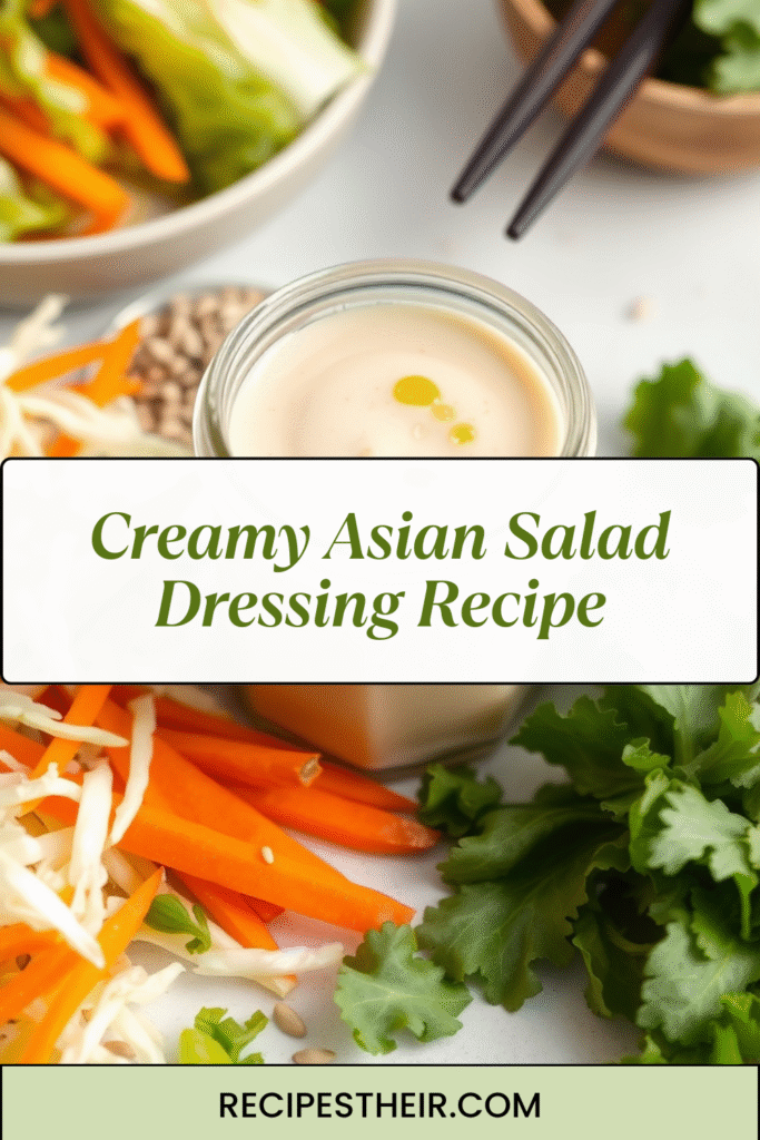 Creamy Asian Salad Dressing Recipe